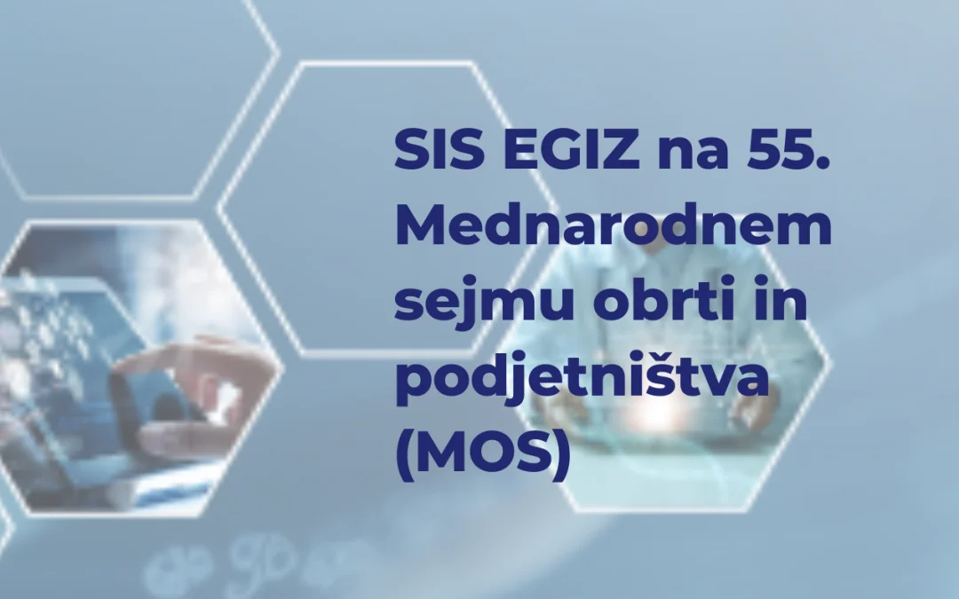 SIS EGIZ in SRIP Zdravje-medicina NA MOS 2023