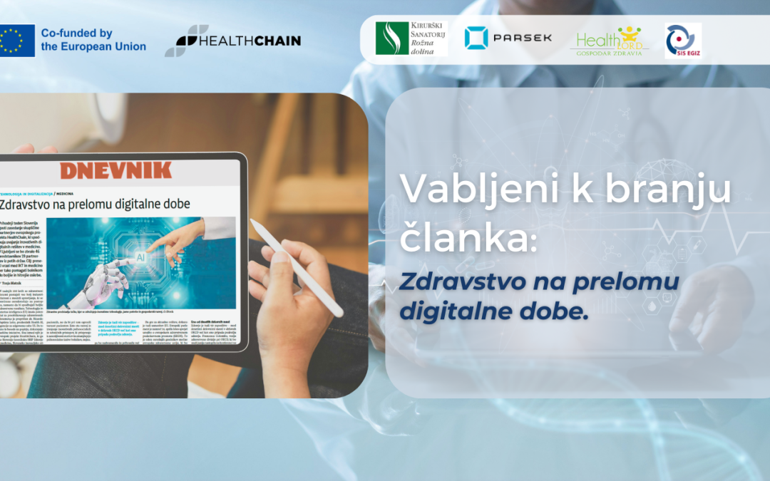 Zdravstvo na prelomu digitalne dobe