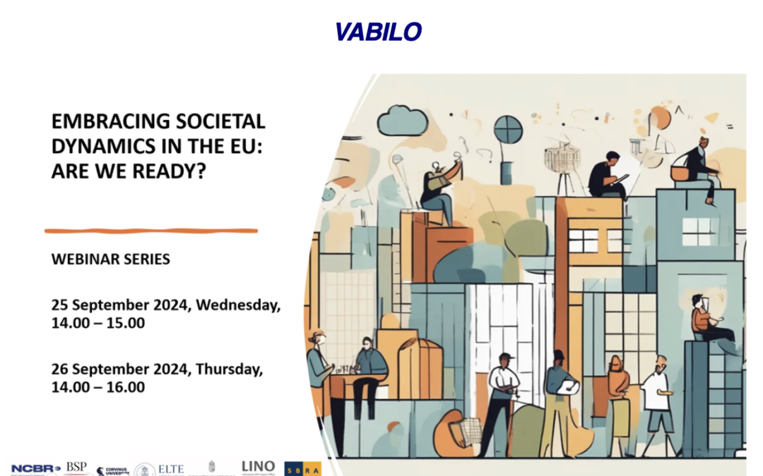 VABILO na spletna dogodka o družbeni pripravljenosti in inovacijah, 25. in 26. 09. 2024