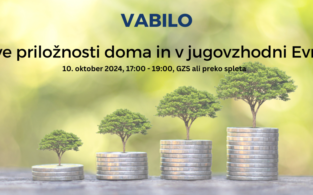 VABILO: “Nove priložnosti doma in v jugovzhodni Evropi”, 10. oktober, 17.00 – 19.00, GZS ali preko spleta