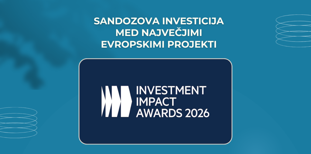 Sandozova investicija med največjimi evropskimi projekti: priznanje za Slovenijo na Investment Impact Awards 2026