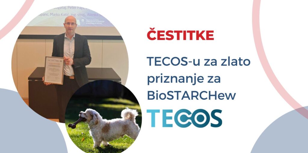 Čestitke za zlato priznanje za BioSTARCHew