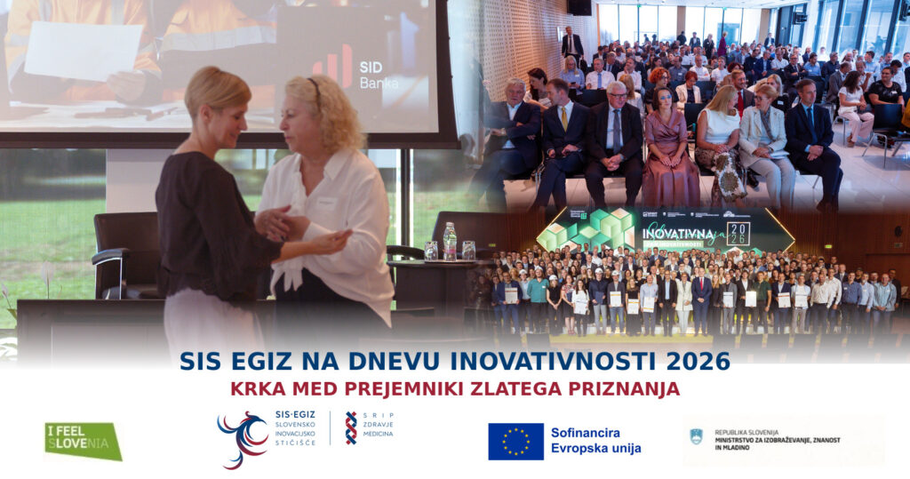SIS EGIZ na Dnevu inovativnosti 2026:  Krka med prejemniki zlatega priznanja