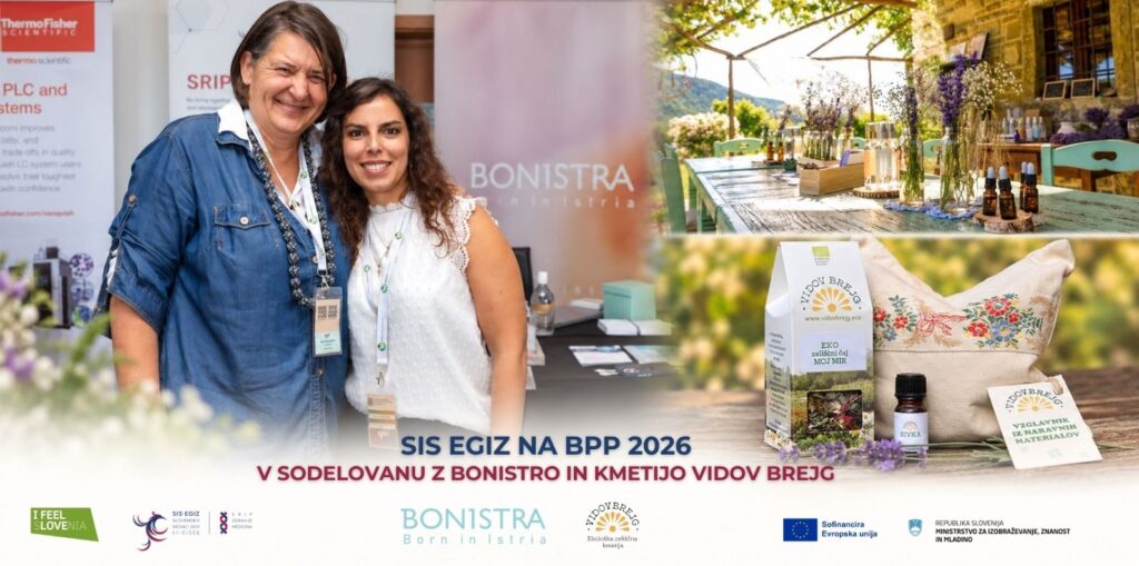SIS EGIZ na BPP 2026 v sodelovanju z Bonistro in zeliščno kmetijo Vidov brejg